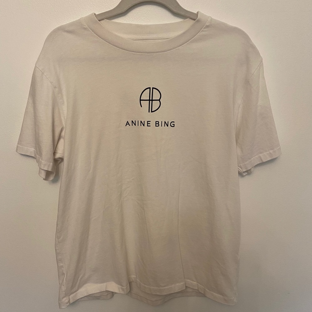 Anine Bing Hudson Tee Monogram, Small